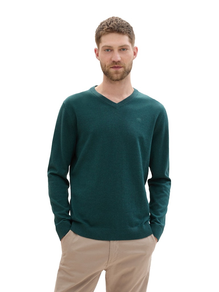 TOM TAILOR BASIC V-NECK KNIT Herren Pullover
