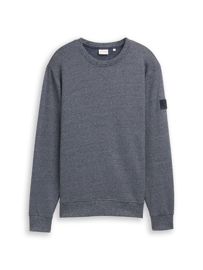 TOM TAILOR 1047803 - STRUCTURED CREWNECK Herren Sweatshirt
