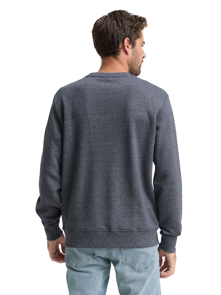 TOM TAILOR 1047803 - STRUCTURED CREWNECK Herren Sweatshirt