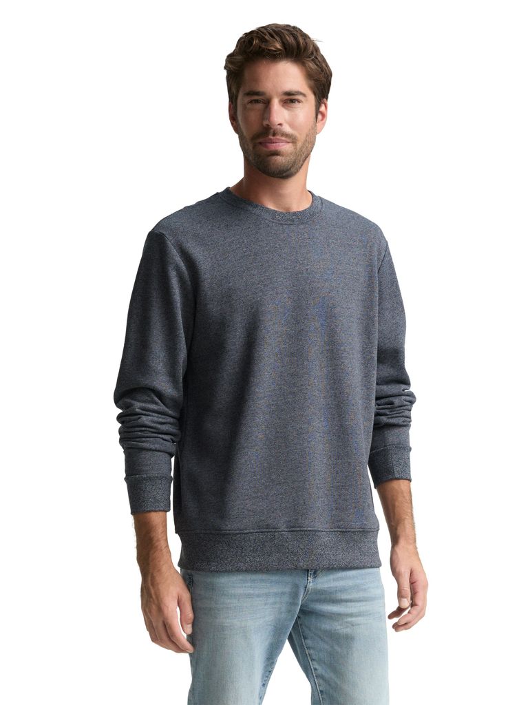 TOM TAILOR 1047803 - STRUCTURED CREWNECK Herren Sweatshirt