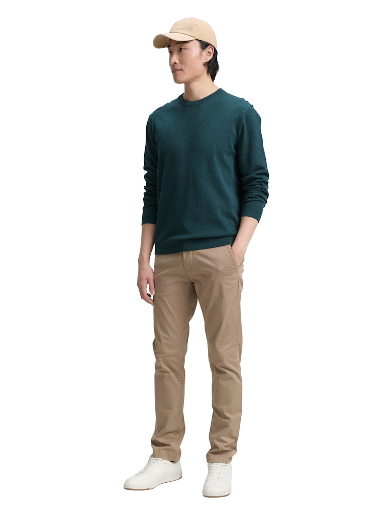 TOM TAILOR BASIC CREWNECK KNIT Herren Pullover