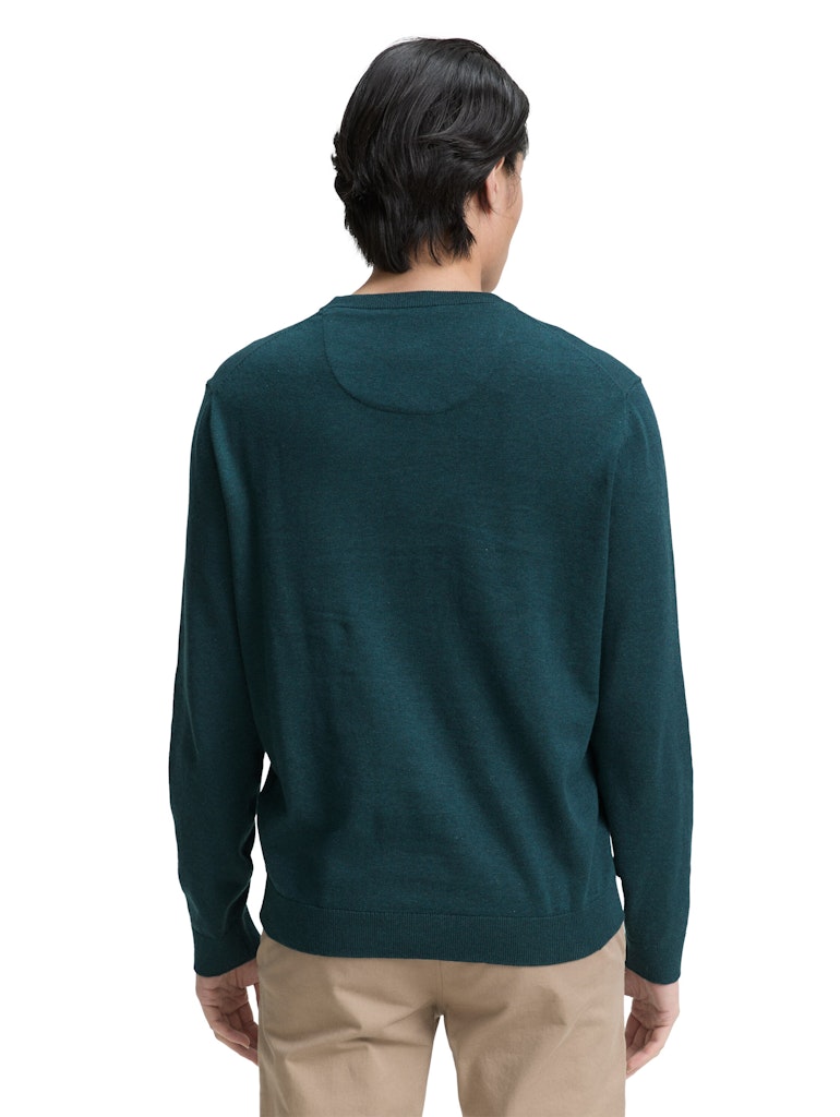 TOM TAILOR BASIC CREWNECK KNIT Herren Pullover