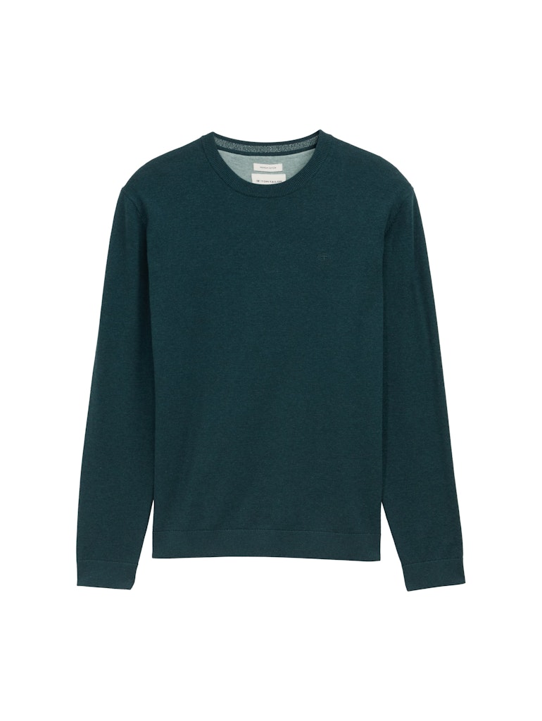 TOM TAILOR BASIC CREWNECK KNIT Herren Pullover