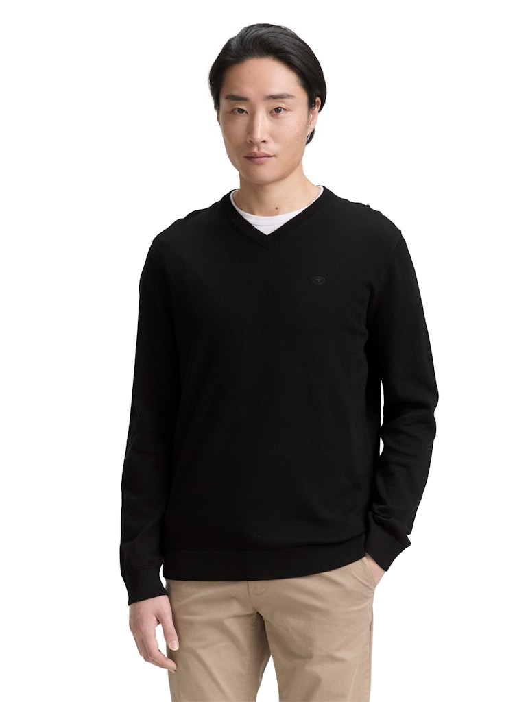 TOM TAILOR BASIC V-NECK KNIT Herren Pullover