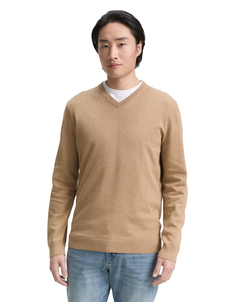 TOM TAILOR BASIC V-NECK KNIT Herren Pullover