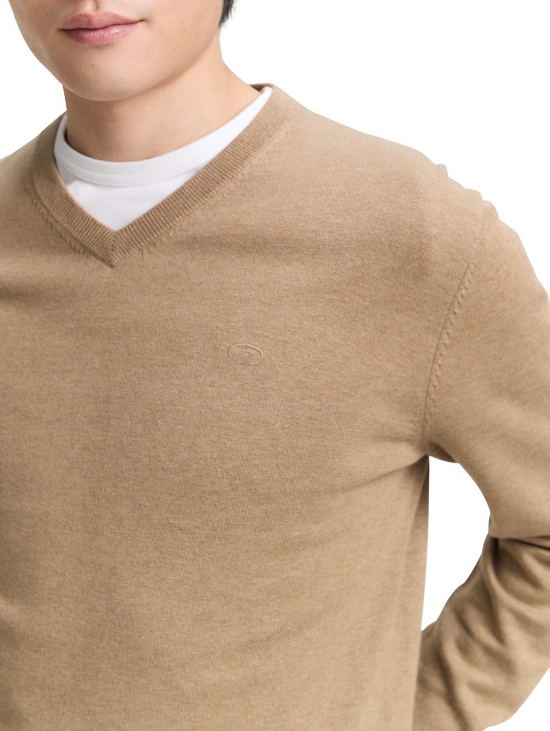 TOM TAILOR BASIC V-NECK KNIT Herren Pullover