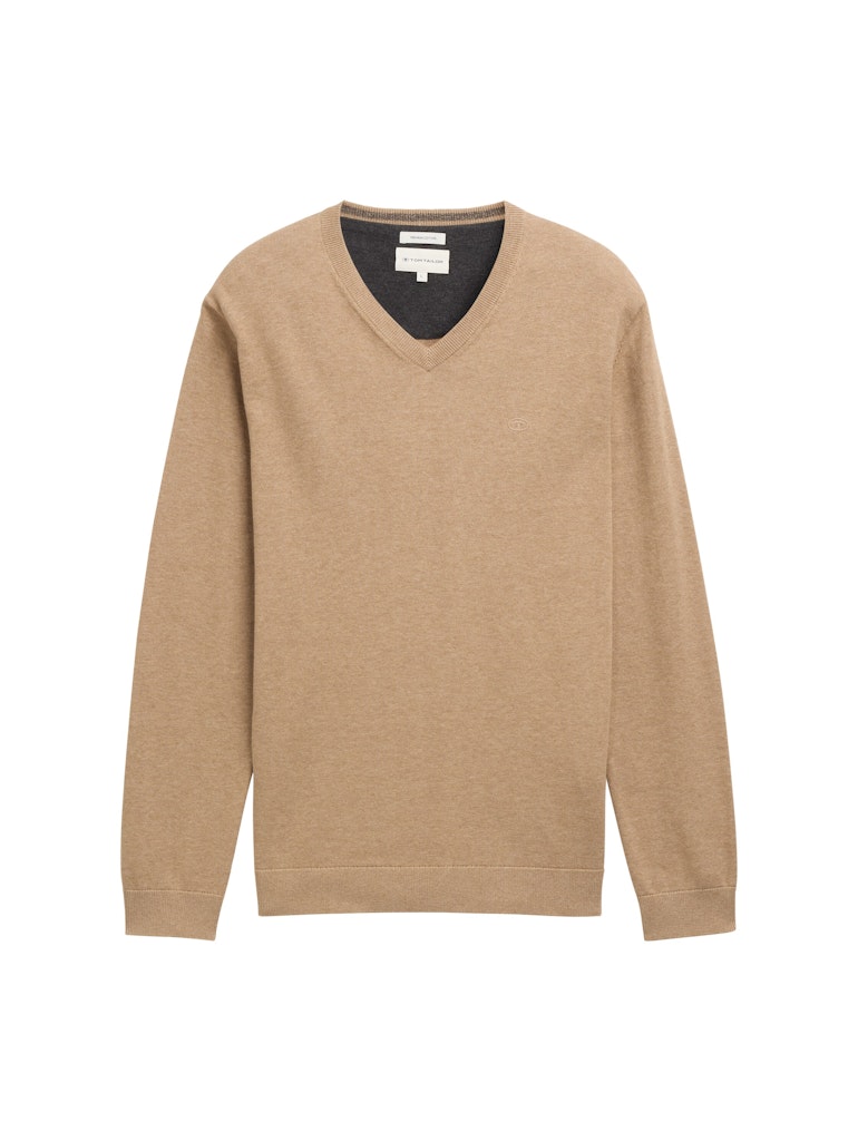 TOM TAILOR BASIC V-NECK KNIT Herren Pullover