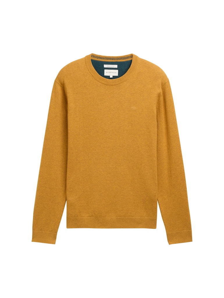 TOM TAILOR BASIC CREWNECK KNIT Herren Pullover