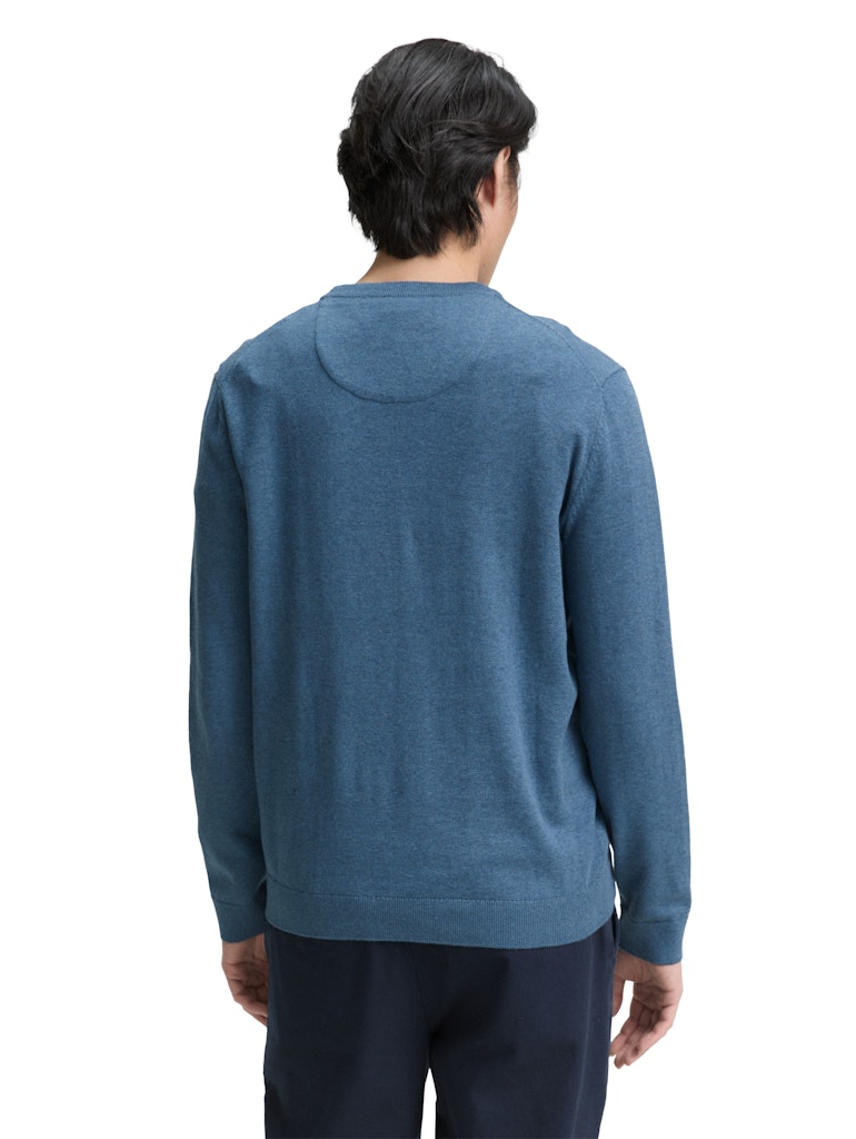TOM TAILOR BASIC CREWNECK KNIT Herren Pullover