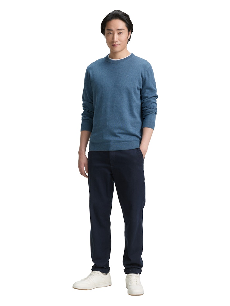 TOM TAILOR BASIC CREWNECK KNIT Herren Pullover