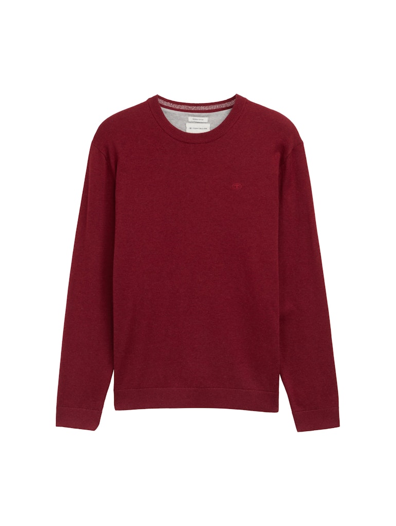 TOM TAILOR BASIC CREWNECK KNIT Herren Pullover