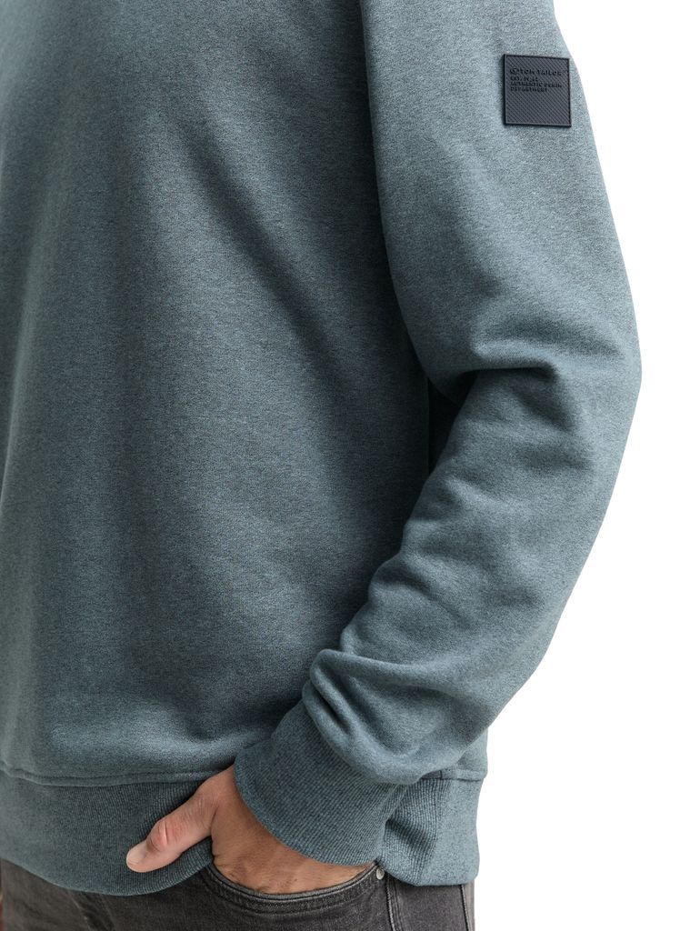TOM TAILOR 1047803 - STRUCTURED CREWNECK Herren Sweatshirt