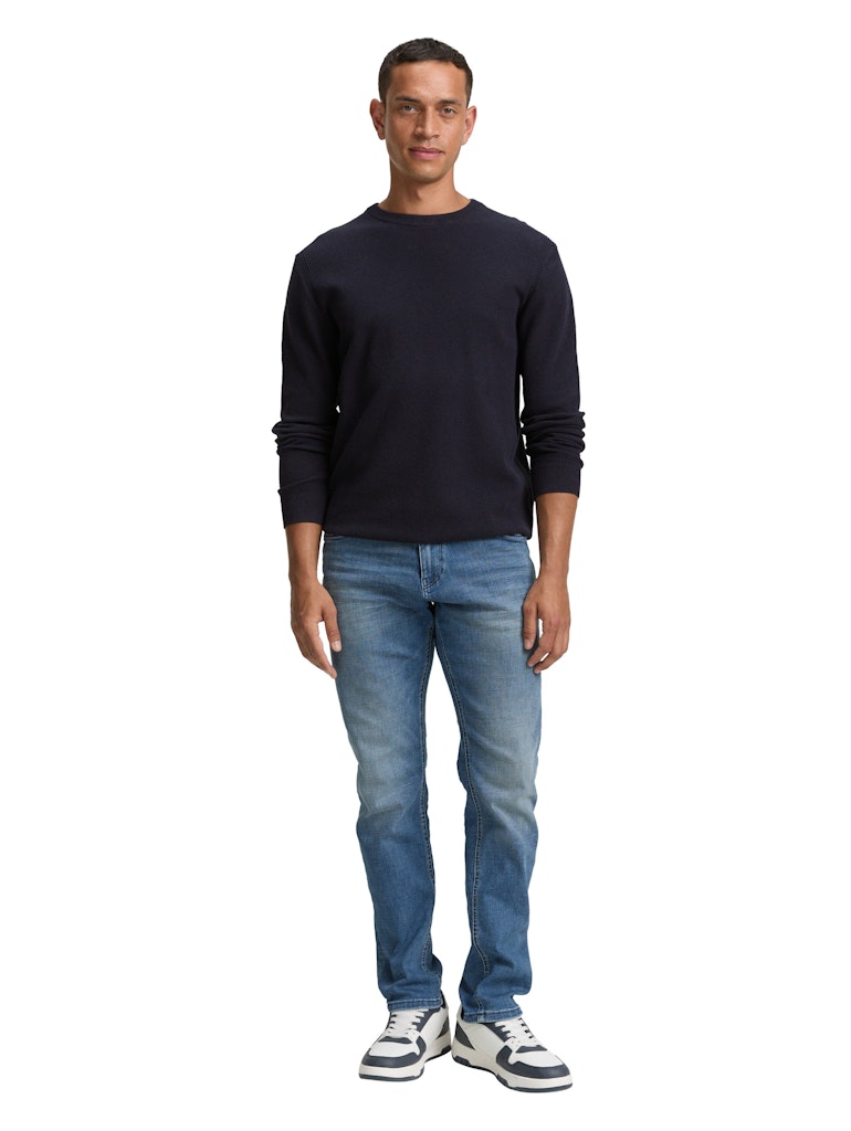 TOM TAILOR STRUCTURED CREWNECK KNIT Herren Pullover