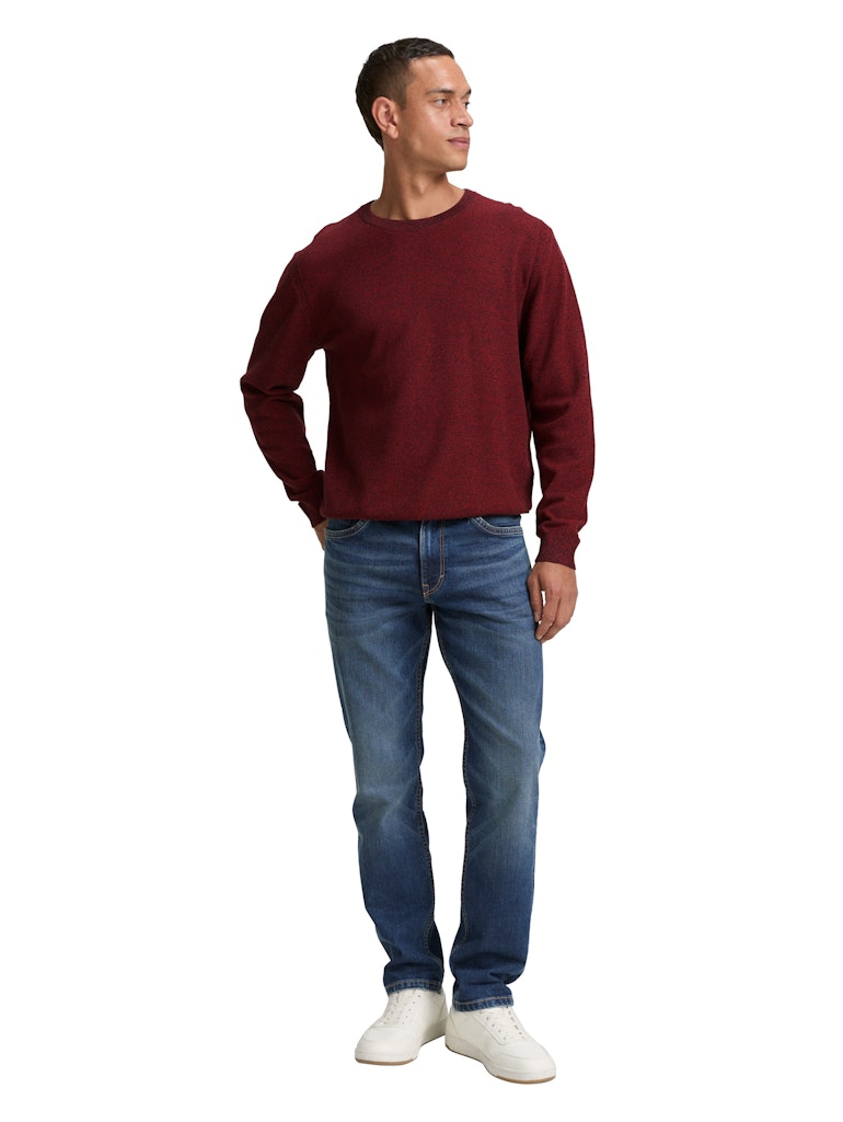 TOM TAILOR STRUCTURED CREWNECK KNIT Herren Pullover