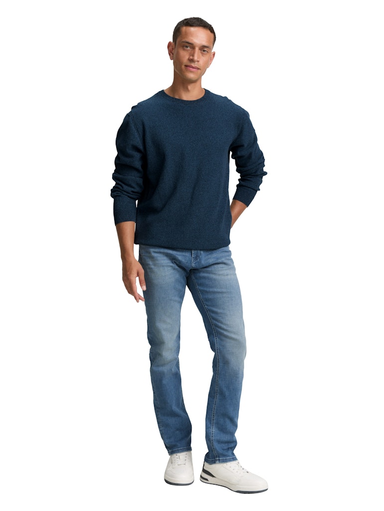 TOM TAILOR STRUCTURED CREWNECK KNIT Herren Pullover