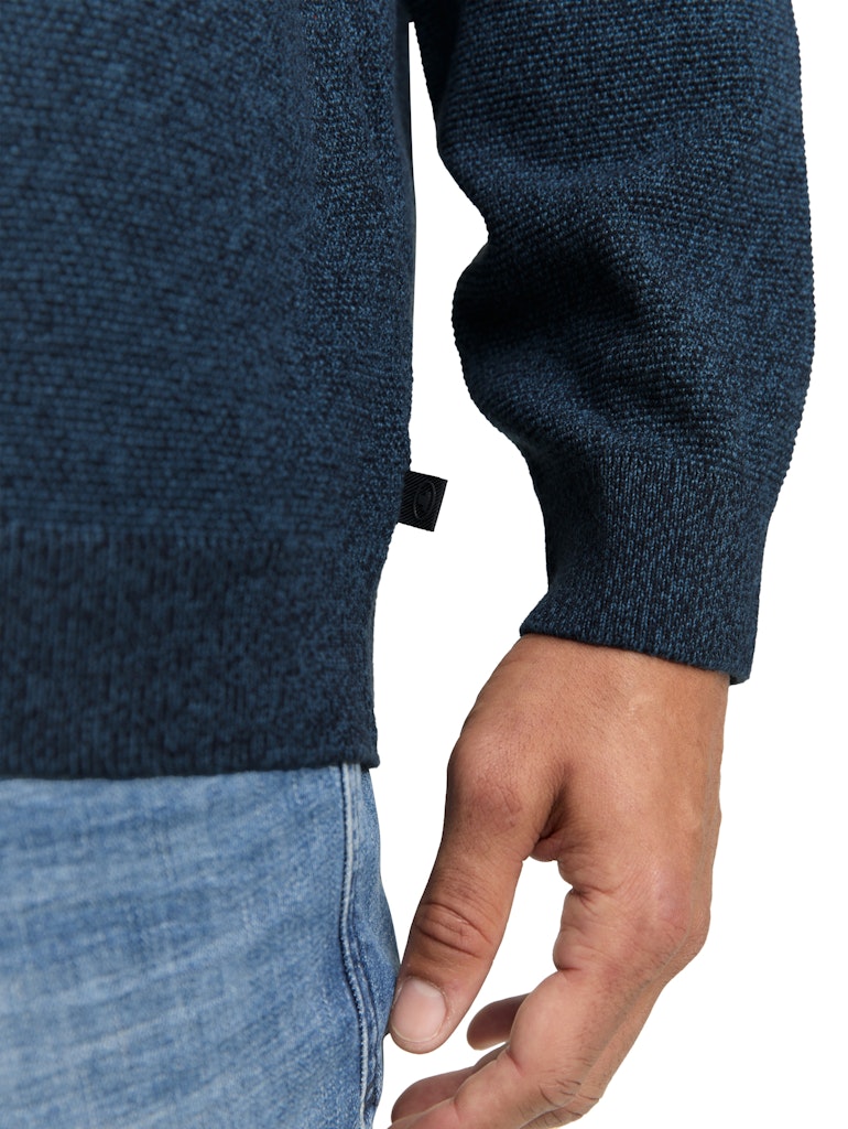 TOM TAILOR STRUCTURED CREWNECK KNIT Herren Pullover