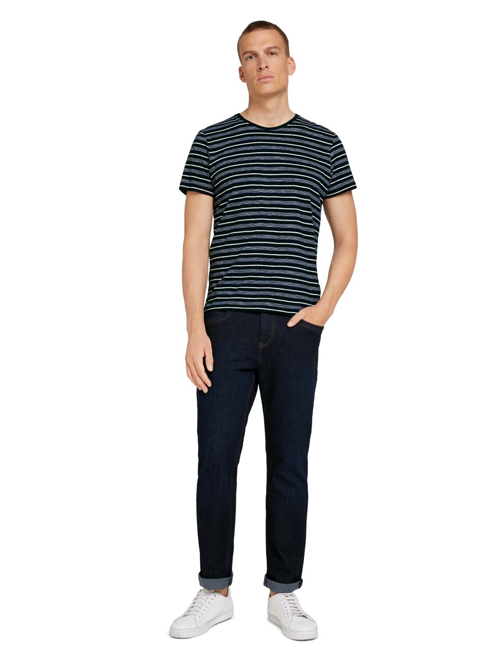 TOM TAILOR JOSH Regular Slim Herren Jeans aus Stretch-Denim