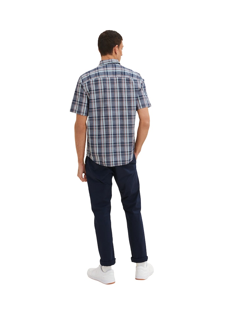 TOM TAILOR CHECKED SLUB SHIRT Herren Hemd