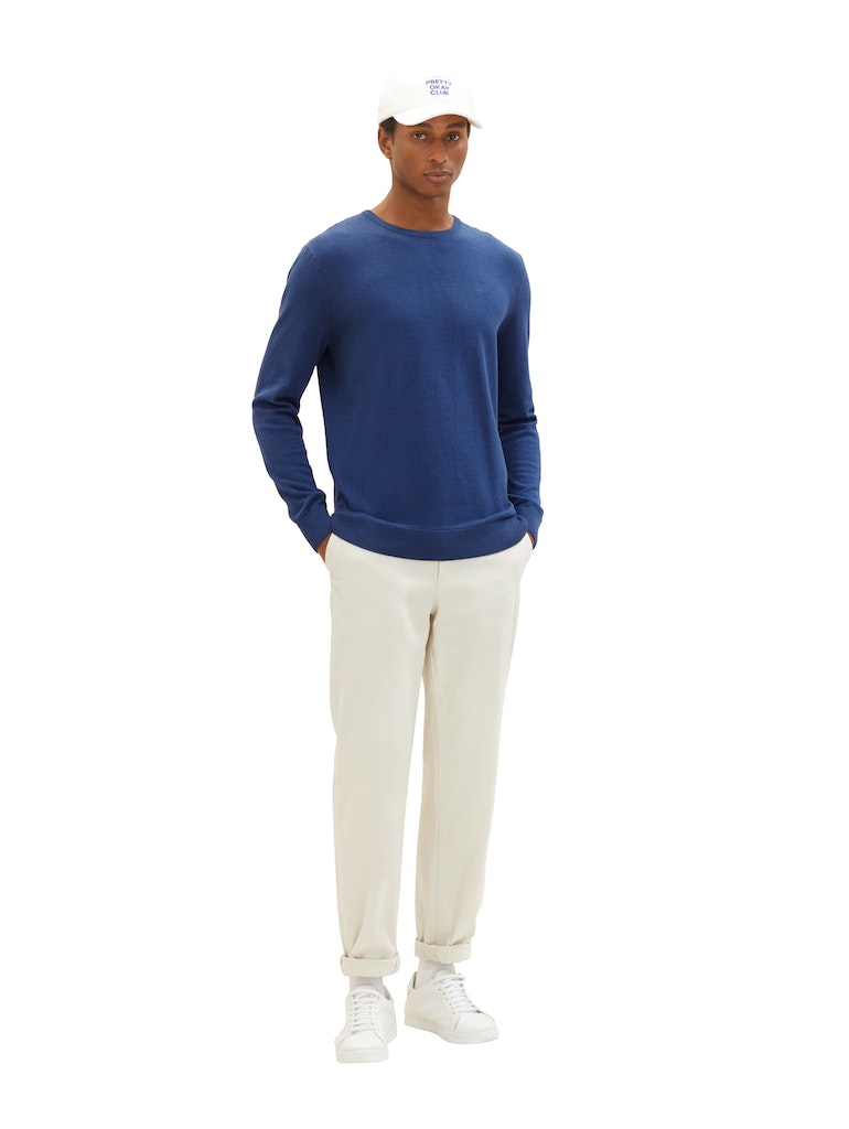 TOM TAILOR BASIC CREW NECK SWEATER Herren Pullover