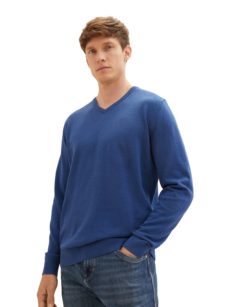 TOM TAILOR BASIC V-NECK SWEATER Herren Pullover