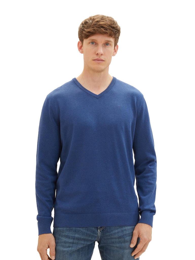 TOM TAILOR BASIC V-NECK SWEATER Herren Pullover