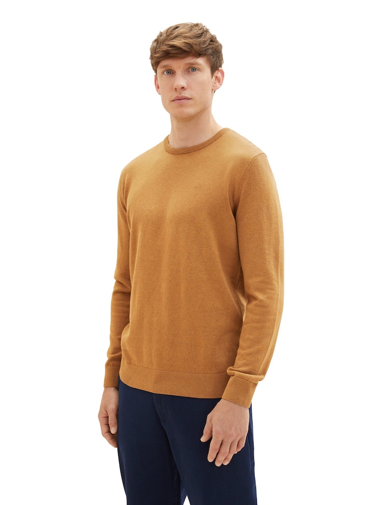TOM TAILOR BASIC CREW NECK SWEATER Herren Pullover