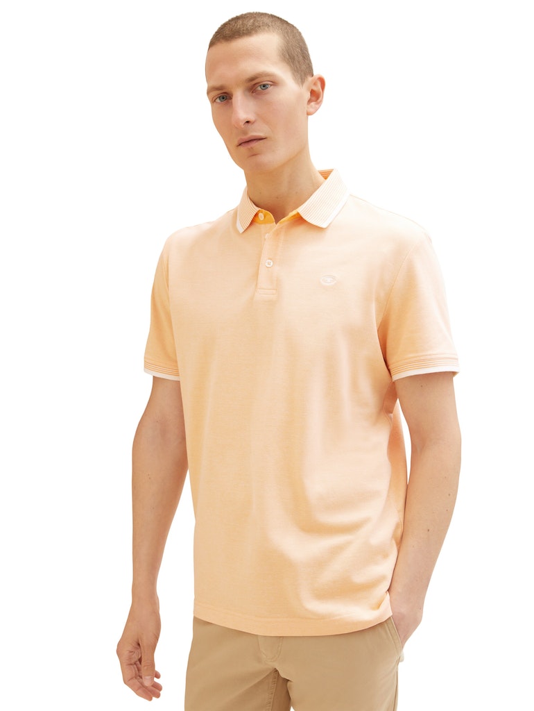 TOM TAILOR POLO WITH DETAILED COLLAR Herren Poloshirt