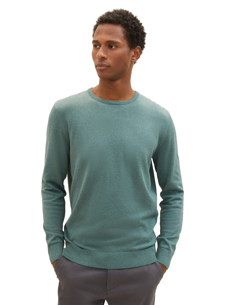TOM TAILOR BASIC CREW NECK SWEATER Herren Pullover