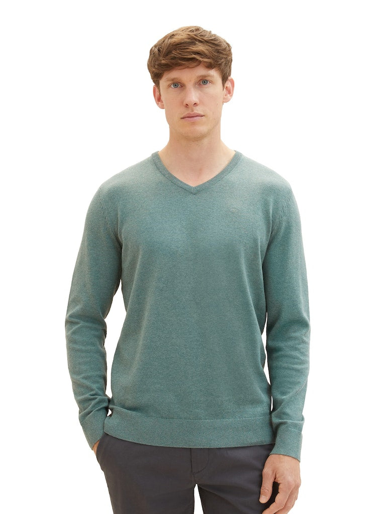 TOM TAILOR BASIC V-NECK SWEATER Herren Pullover