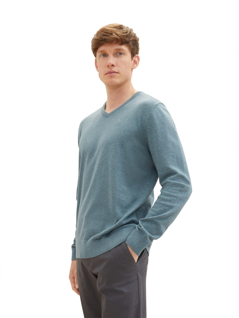 TOM TAILOR BASIC V-NECK SWEATER Herren Pullover