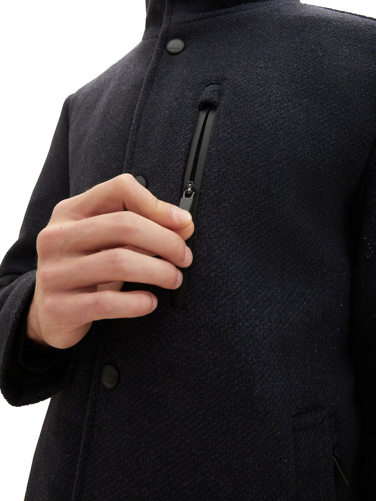 TOM TAILOR WOOL COAT 2 IN 1 Herren Wollmantel