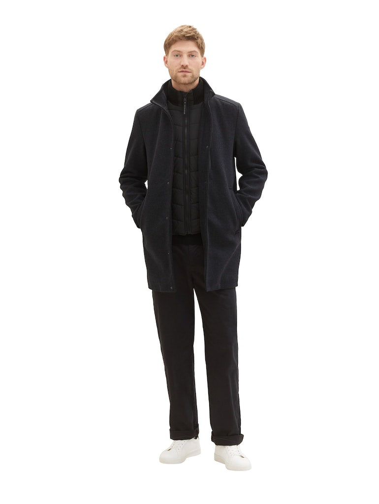 TOM TAILOR WOOL COAT 2 IN 1 Herren Wollmantel
