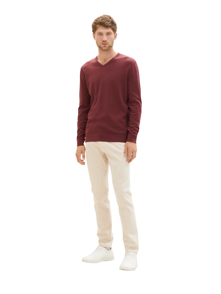 TOM TAILOR BASIC V-NECK SWEATER Herren Pullover