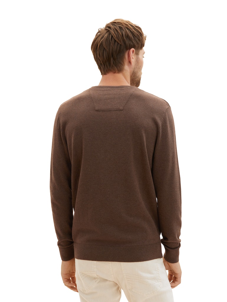 TOM TAILOR BASIC CREW NECK SWEATER Herren Pullover