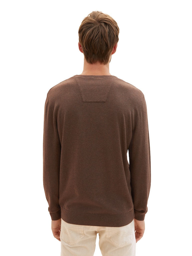 TOM TAILOR BASIC V-NECK SWEATER Herren Pullover