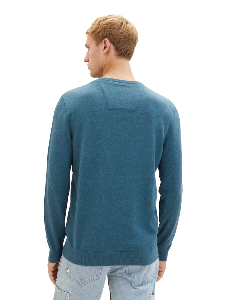 TOM TAILOR BASIC CREW NECK SWEATER Herren Pullover