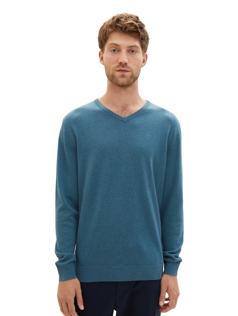 TOM TAILOR BASIC V-NECK SWEATER Herren Pullover