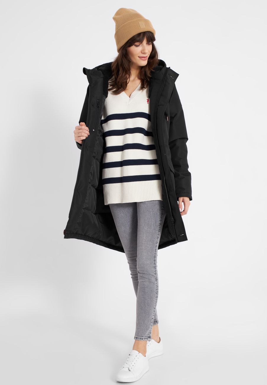 DERBE HAMBURG W-01-XX-FRIESE FESTHOLM Damen gefütterter Wintermantel