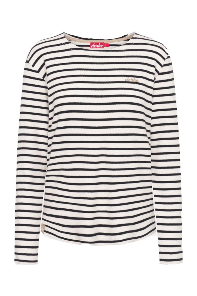 DERBE HAMBURG W-03-LS-INTERSTRIPED Damen Longsleeve