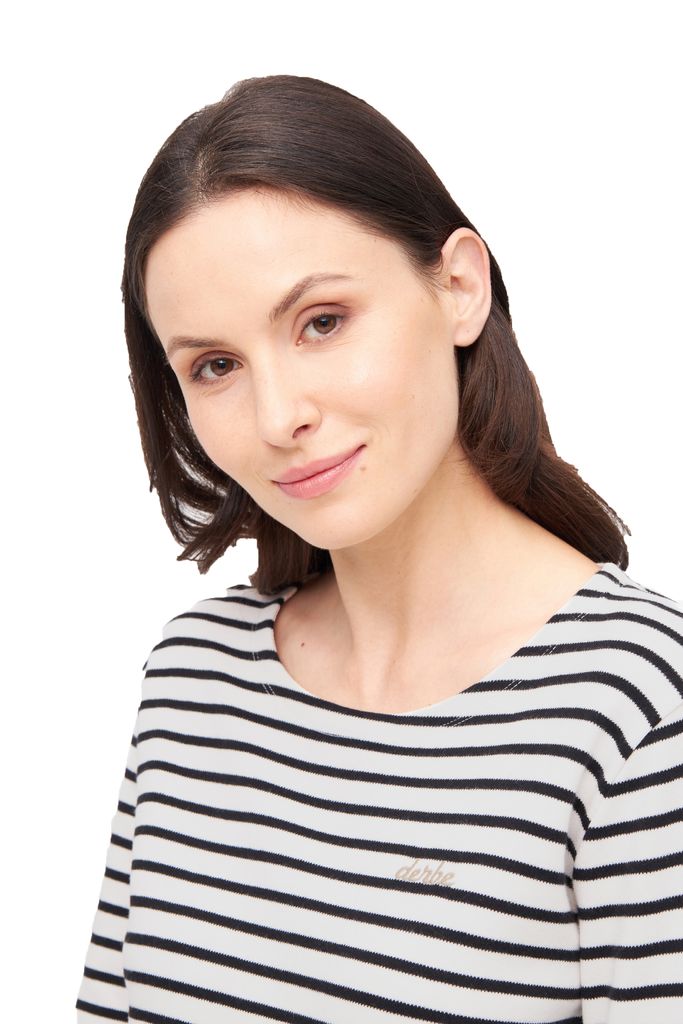 DERBE HAMBURG W-03-LS-INTERSTRIPED Damen Longsleeve