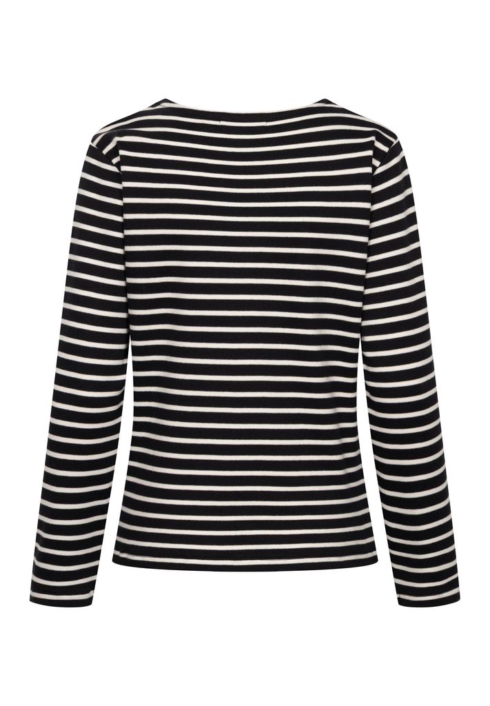DERBE HAMBURG W-03-LS-INTERSTRIPED Damen Longsleeve