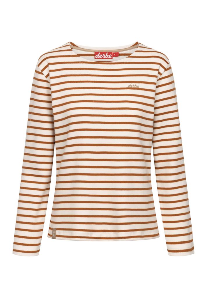 DERBE HAMBURG W-03-LS-INTERSTRIPED Damen Longsleeve