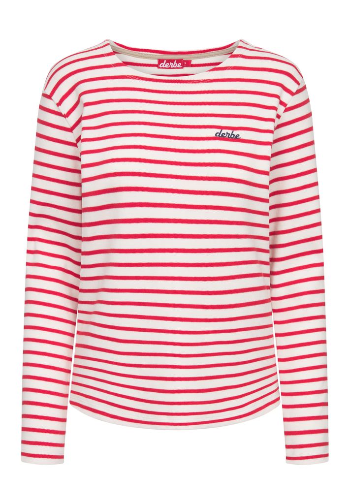 DERBE HAMBURG W-03-LS-INTERSTRIPED Damen Longsleeve