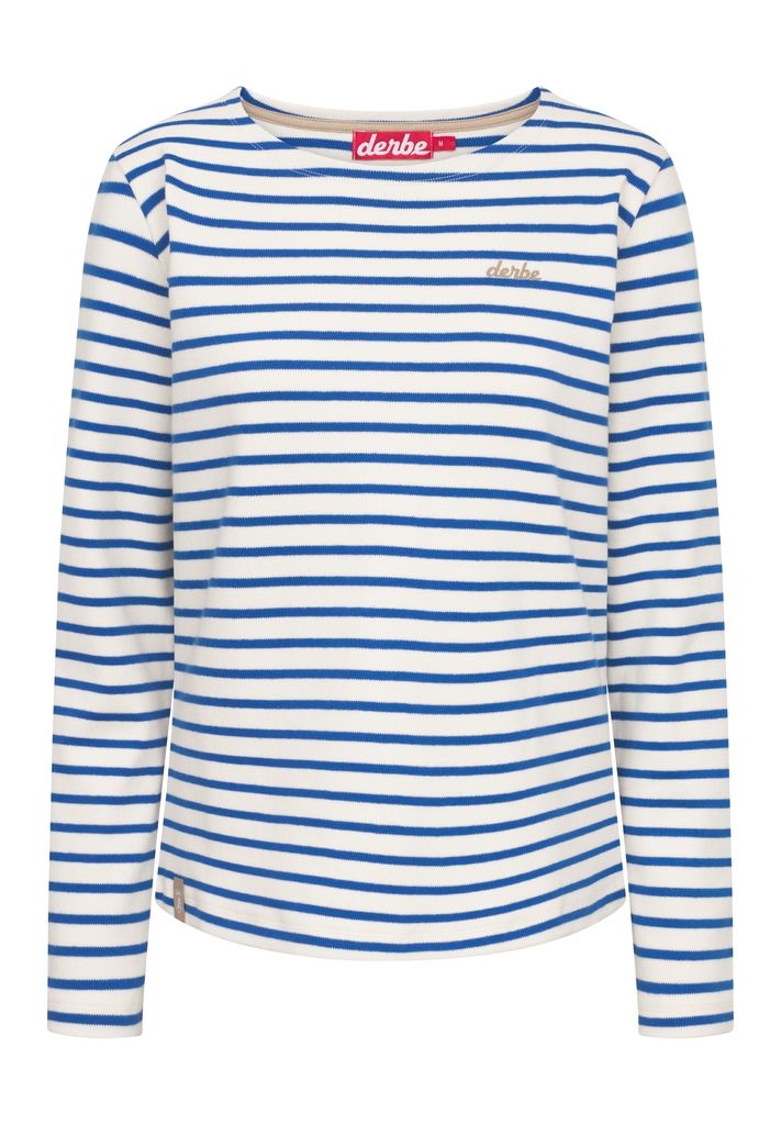 DERBE HAMBURG W-03-LS-INTERSTRIPED Damen Longsleeve