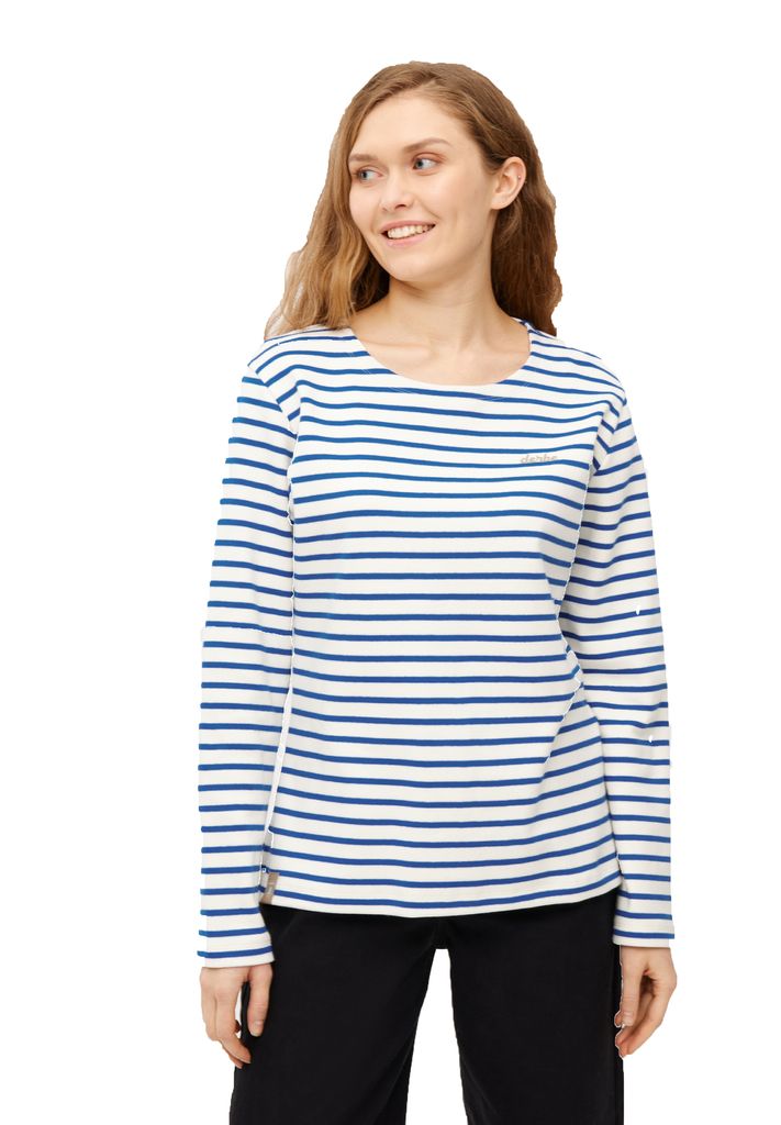 DERBE HAMBURG W-03-LS-INTERSTRIPED Damen Longsleeve