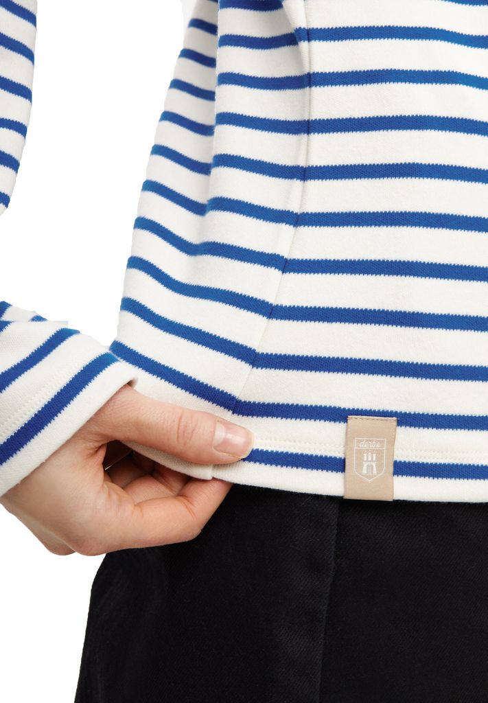 DERBE HAMBURG W-03-LS-INTERSTRIPED Damen Longsleeve