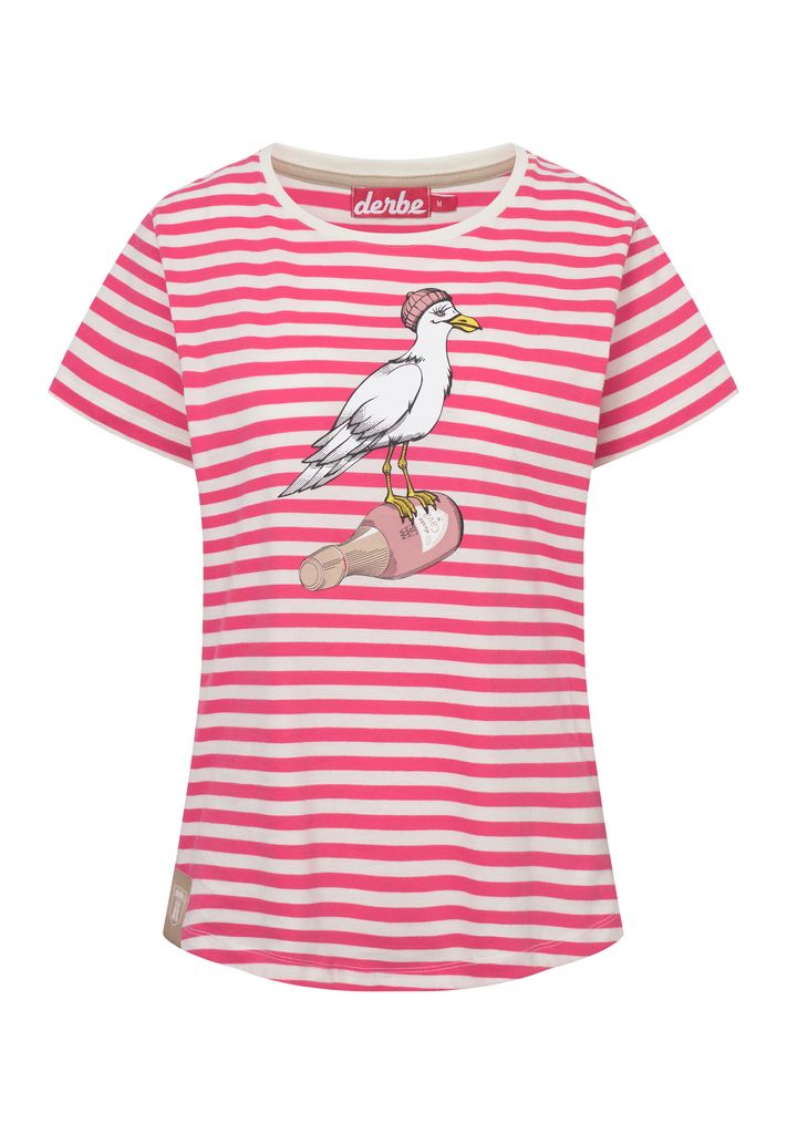 DERBE HAMBURG W-03-TS-STURMMÖWIN_STRIPED Damen T-Shirt