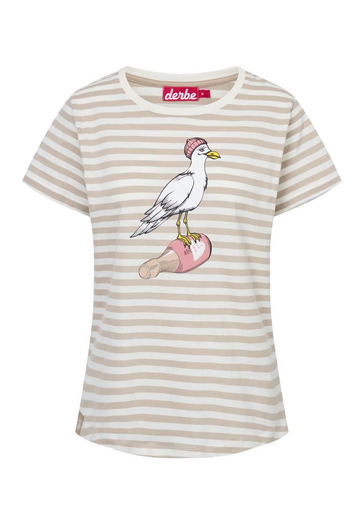 DERBE HAMBURG W-03-TS-STURMMÖWIN_STRIPED Damen T-Shirt