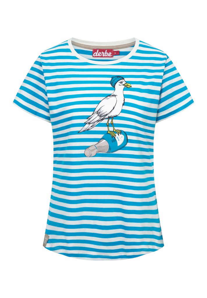DERBE HAMBURG W-03-TS-STURMMÖWIN_STRIPED Damen T-Shirt