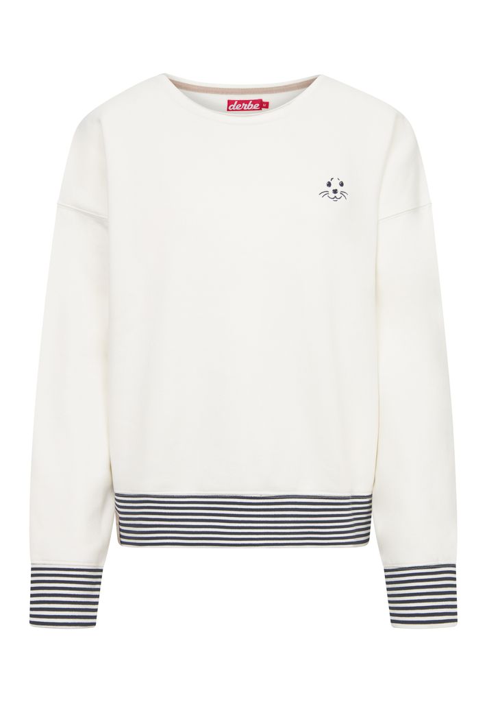 DERBE HAMBURG W-05-CN-ROBBENSCHNUTE_STRIPED Damen Sweatshirt